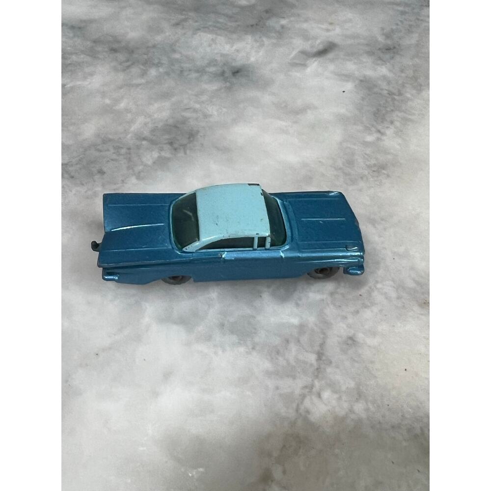 Vintage 1961 Matchbox Lesney No 57b Chevrolet Impala Blue Diecast Car